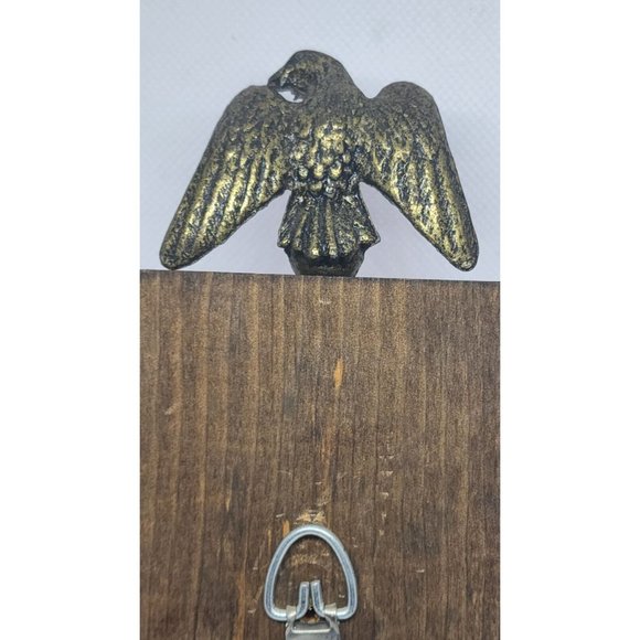 Vintage Springfield Instrument Co. Brass Eagle & Wood Barometer (Mid Century) - Picture 6 of 10